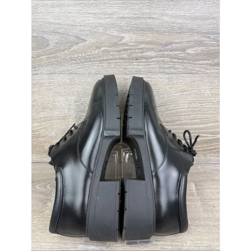 Coach Lyla Platforms Derby Oxford Women’s Sz 9.5B/EU 40 Black Leather Shoes